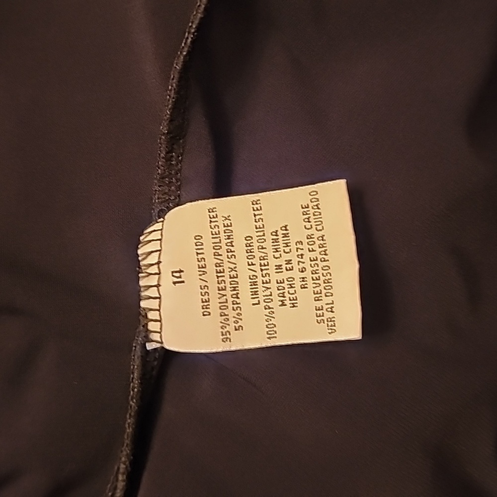 Ladies black dress sz 14 - Picture 7 of 8